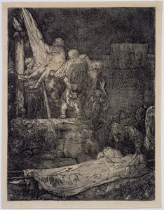 たいまつによる十字架からの降下 作： Rembrandt van Rijn