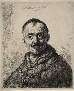 最初のオリエンタル ヘッド 作： Rembrandt van Rijn