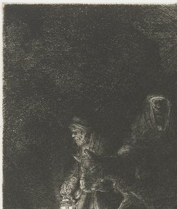 エジプトへの逃避 エジプトへの逃避：夜の作品 作： Rembrandt van Rijn