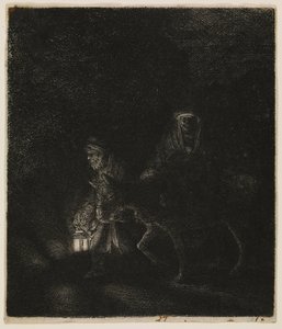 「エジプトへの逃避行」（夜想曲） 作： Rembrandt van Rijn