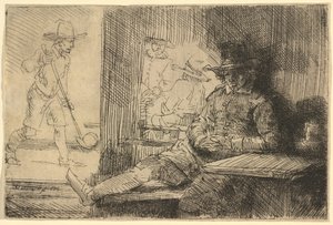 ゴルフプレーヤー 作： Rembrandt van Rijn
