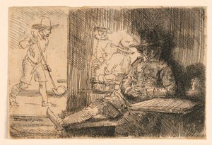 ゴルフプレーヤー 作： Rembrandt van Rijn