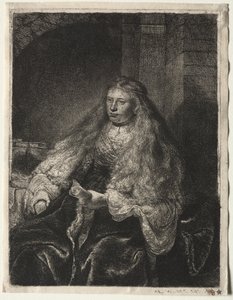 偉大なユダヤ人の花嫁 作： Rembrandt van Rijn