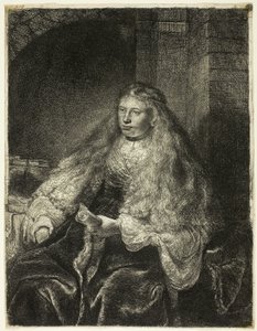 偉大なユダヤ人の花嫁 作： Rembrandt van Rijn