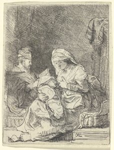 聖家族 作： Rembrandt van Rijn