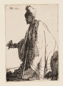 ハンセン病患者 ("Lazarus Klep") 作： Rembrandt van Rijn