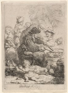 パンケーキウーマン 作： Rembrandt van Rijn
