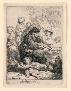 パンケーキウーマン 作： Rembrandt van Rijn