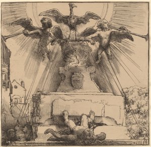 フェニックスまたは倒された像 作： Rembrandt van Rijn