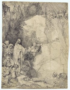 ラザロの復活 作： Rembrandt van Rijn