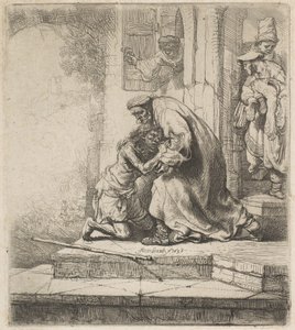 放蕩息子の帰還、1636年。 作： Rembrandt van Rijn
