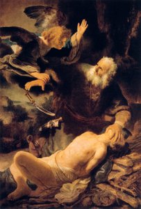 アイザックの犠牲、1635年 作： Rembrandt van Rijn