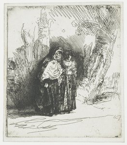 スペインのジプシー、プレシオサ 作： Rembrandt van Rijn