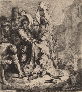 聖ステパノの投石、1635年。 作： Rembrandt van Rijn
