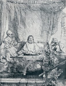 エマオの晩餐、1654年、1903年 作： Rembrandt van Rijn