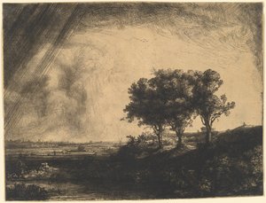 三本の木 作： Rembrandt van Rijn