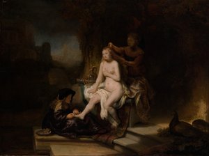 バテシバのトイレ、1643年。 作： Rembrandt van Rijn