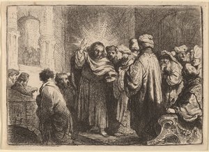 トリビュートマネー 作： Rembrandt van Rijn
