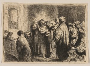 トリビュートマネー 作： Rembrandt van Rijn