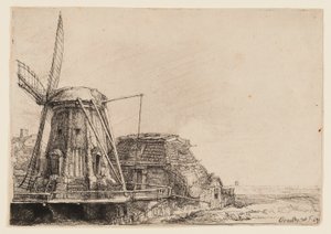 風車 作： Rembrandt van Rijn