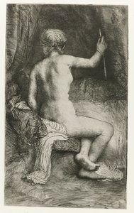 矢を持つ女 矢を持つ女性 作： Rembrandt van Rijn