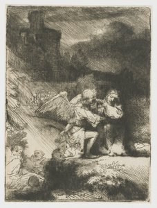 庭の苦しみ 作： Rembrandt van Rijn