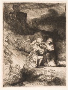 園での苦悩 作： Rembrandt van Rijn