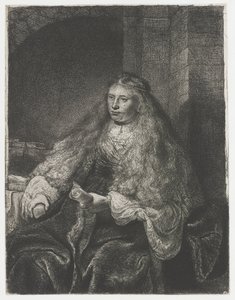 偉大なユダヤ人の花嫁 作： Rembrandt van Rijn