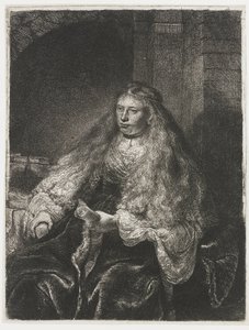 偉大なユダヤ人の花嫁 作： Rembrandt van Rijn