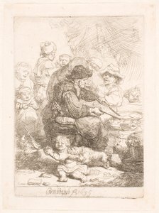 パンケーキの女 作： Rembrandt van Rijn