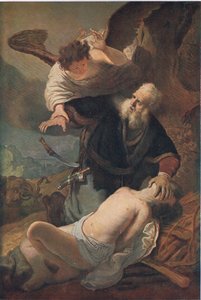 アイザックの犠牲、ビビーズアニュアル、1916年から1917年 作： Rembrandt van Rijn