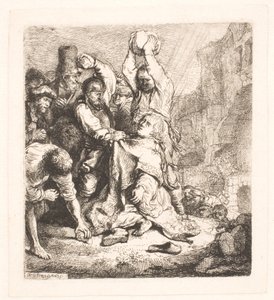 S.スティーブンの石打ち 作： Rembrandt van Rijn