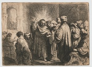 貢ぎ金 作： Rembrandt van Rijn