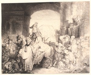 モルデカイの勝利 作： Rembrandt van Rijn