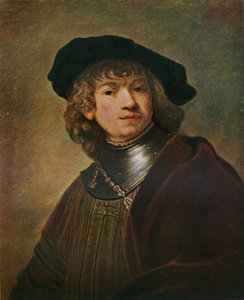 ゴーゲットとキャップの若い男のトロニー、c1639 作： Rembrandt van Rijn