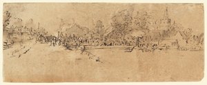 ディーメンの眺め 作： Rembrandt van Rijn
