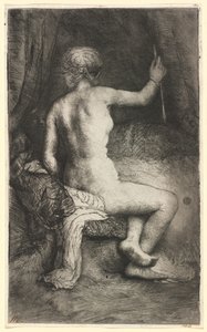 矢を持つ女 作： Rembrandt van Rijn