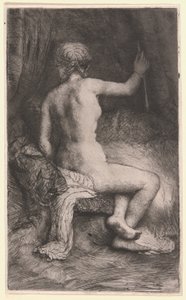 矢を持つ女 作： Rembrandt van Rijn