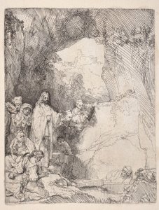 ラザロの復活（小型版） 作： Rembrandt van Rijn