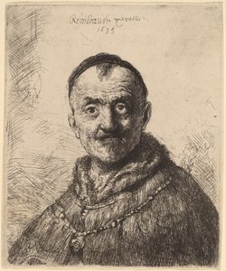 最初のオリエンタル ヘッド 作： Rembrandt van Rijn and Studio of Rembrandt