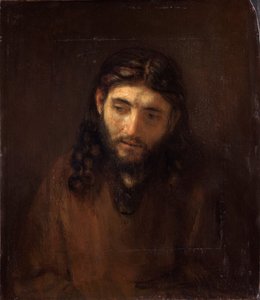 キリストの頭 作： Rembrandt van Rijn