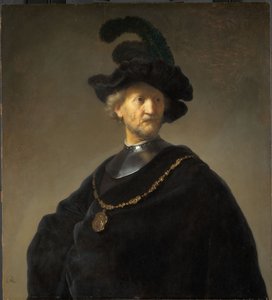 金の鎖を持つ老人 作： Rembrandt van Rijn