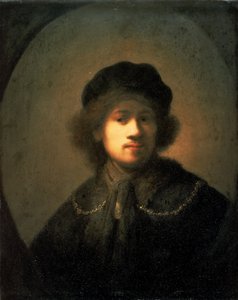 若い男としてのアーティストの肖像 作： Rembrandt van Rijn