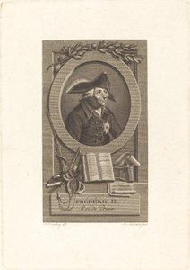フリードリヒ大王、プロイセン王 作： Remi Henri Joseph Delvaux after Johann Heinrich Ramberg