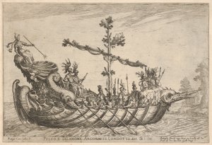 ペレウスとタラモン、Vesels of the Argonautsの結婚式のお祝いのために...、1608年。 作： Remigio Cantagallina