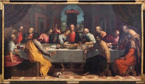 最後の晩餐、1604年。 作： Remigio Cantagallina