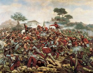ジュゼッペ・ガリバルディ、カラタフィミの戦い（5月15日 作： Remigio Legat
