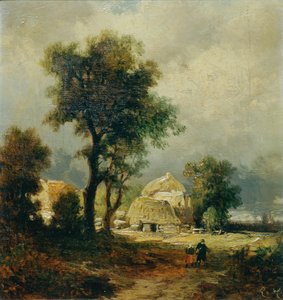 ハンガリーの村 作： Remigius Adrianus van Haanen