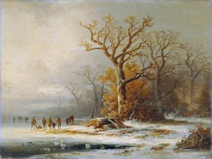 冬の風景 作： Remigius Adrianus van Haanen