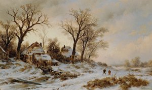 冬の風景 作： Remigius Adrianus van Haanen